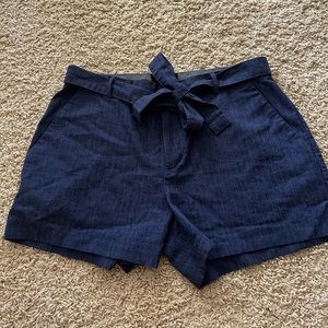 Banana Republic Blue Shorts with Tie Belt